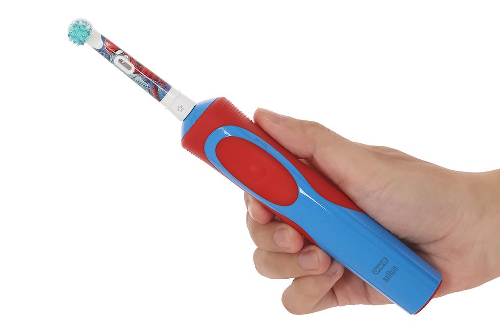 Bàn chải điện trẻ em Oral-B Vitality D12 Spiderman Màu Trắng - Đỏ