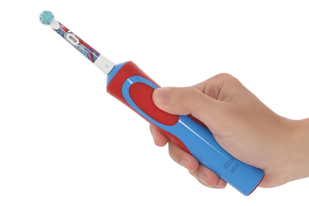Bàn chải điện trẻ em Oral-B Vitality D12 Spiderman Màu Trắng - Đỏ