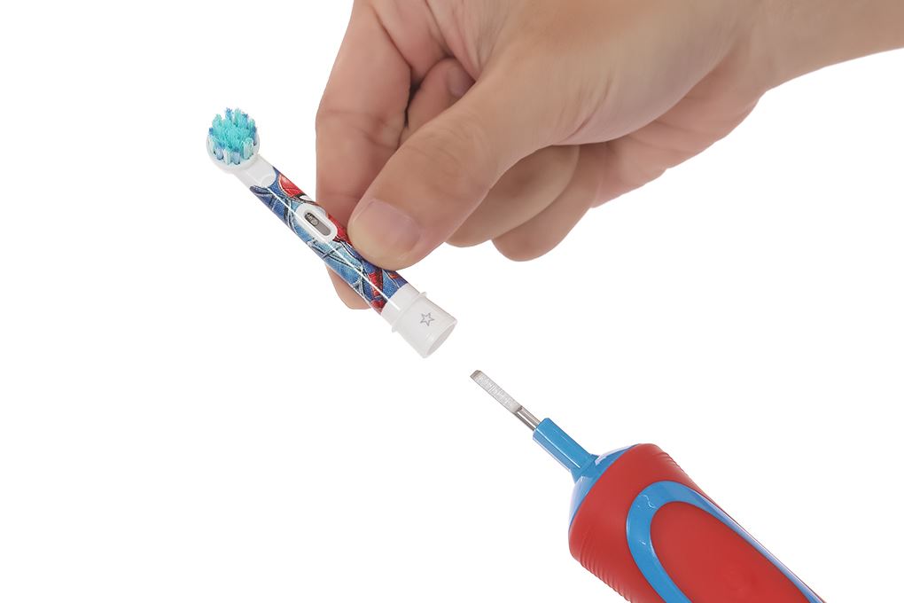 Bàn chải điện trẻ em Oral-B Vitality D12 Spiderman Màu Trắng - Đỏ