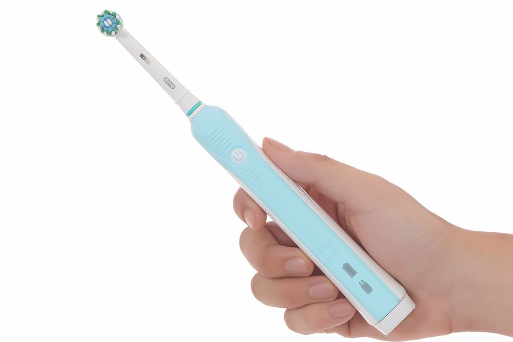 Bàn chải điện Oral-B Pro 500 Deep Clean D16.513 Màu Trắng - Xanh
