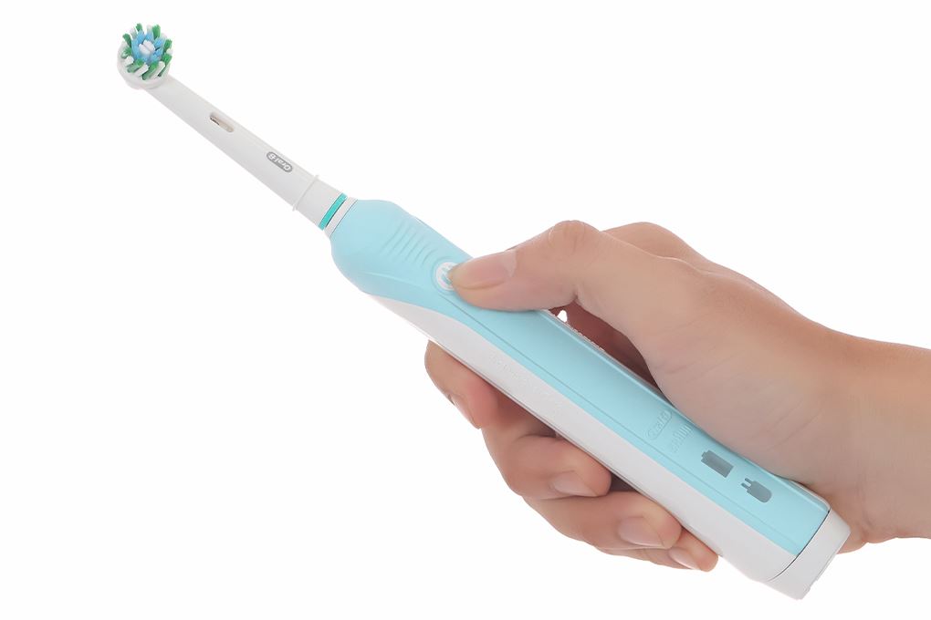 Bàn chải điện Oral-B Pro 500 Deep Clean D16.513 Màu Trắng - Xanh