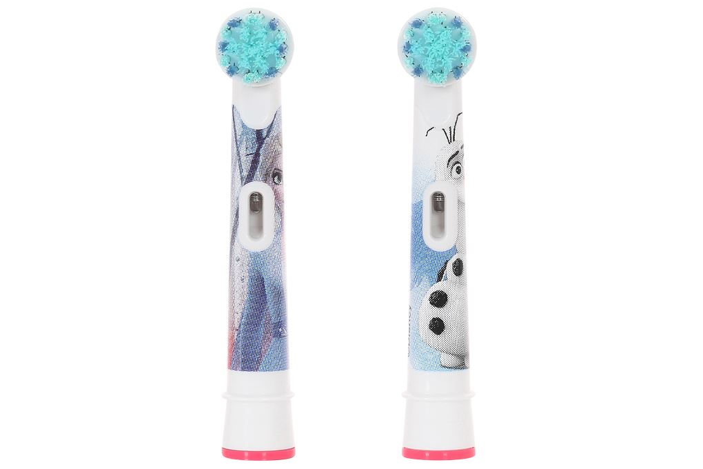 Bộ 2 đầu bàn chải điện Oral-B Kids Frozen EB10s Màu Trắng - Xanh
