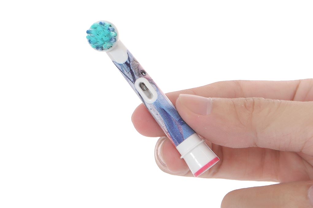 Bộ 2 đầu bàn chải điện Oral-B Kids Frozen EB10s Màu Trắng - Xanh