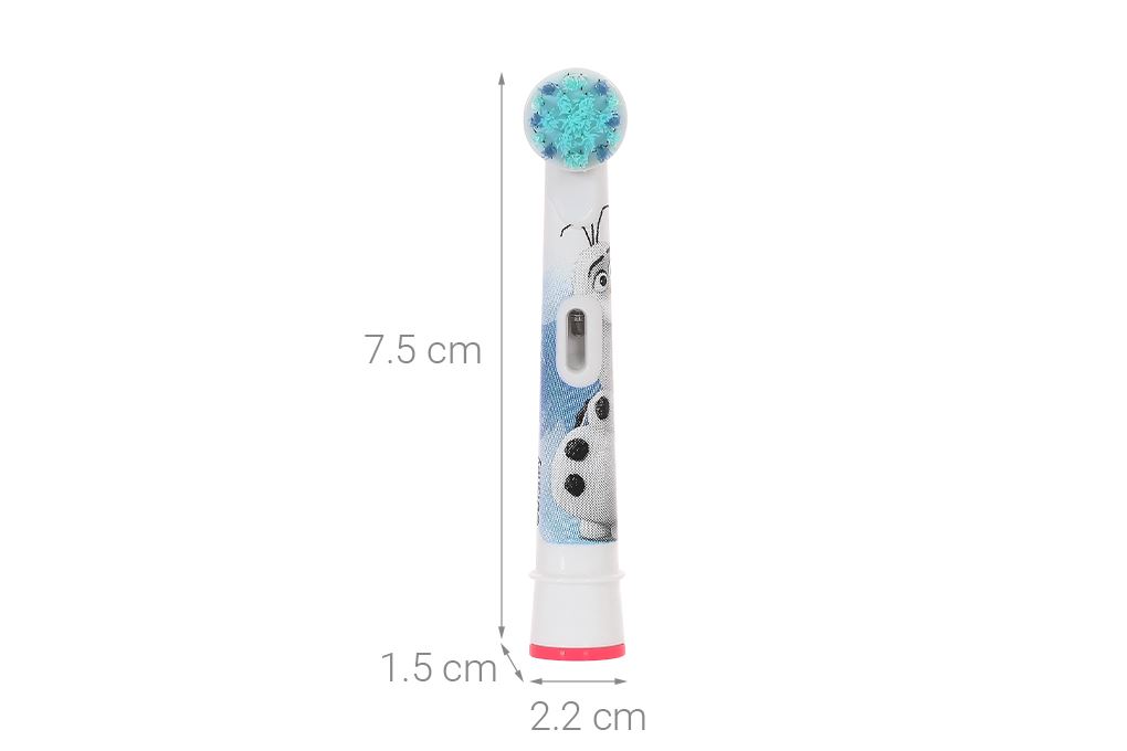 Bộ 2 đầu bàn chải điện Oral-B Kids Frozen EB10s Màu Trắng - Xanh