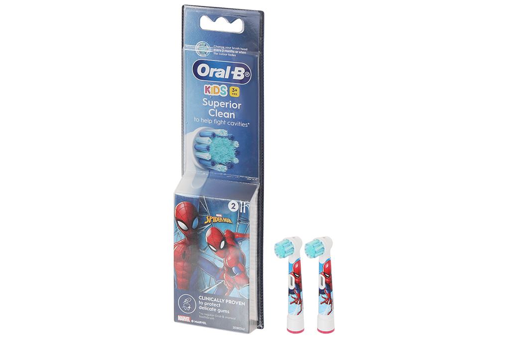Bộ 2 đầu bàn chải điện Oral-B Kids Spiderman EB10s - 7