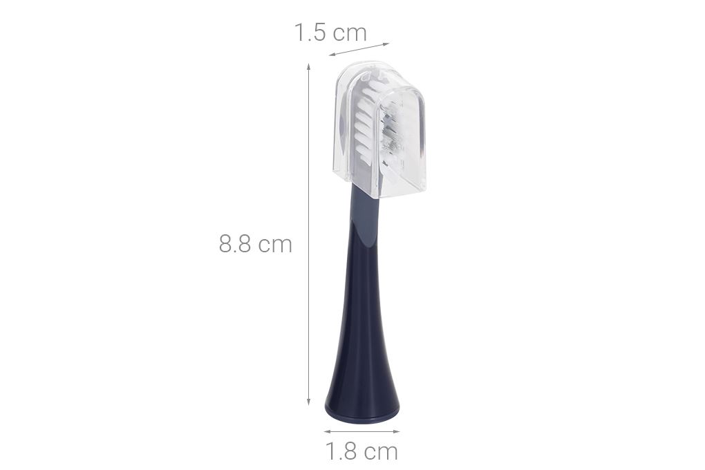 Bộ 5 đầu bàn chải điện Halio Sonic Whitening Pro Midnight Blue Màu Xanh Dương