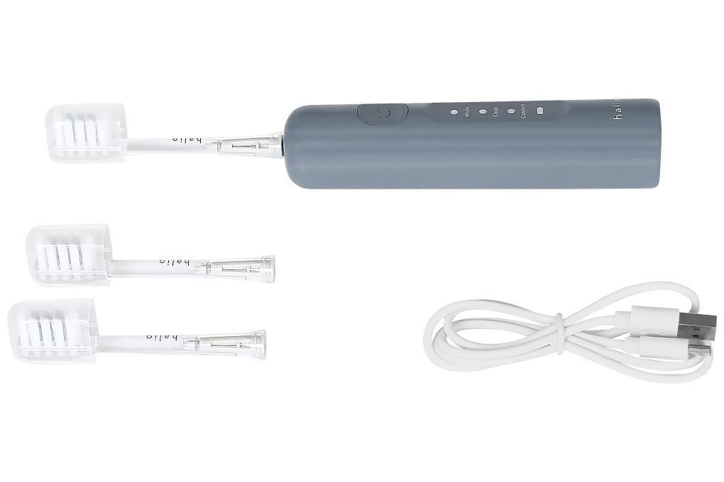 Bàn chải điện Halio Wave Sonic Smoky Sky Màu Xám