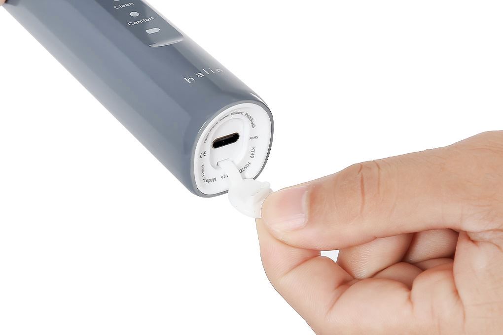Bàn chải điện Halio Wave Sonic Smoky Sky Màu Xám