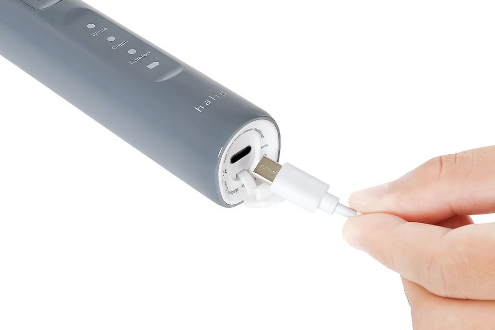 Bàn chải điện Halio Wave Sonic Smoky Sky Màu Xám