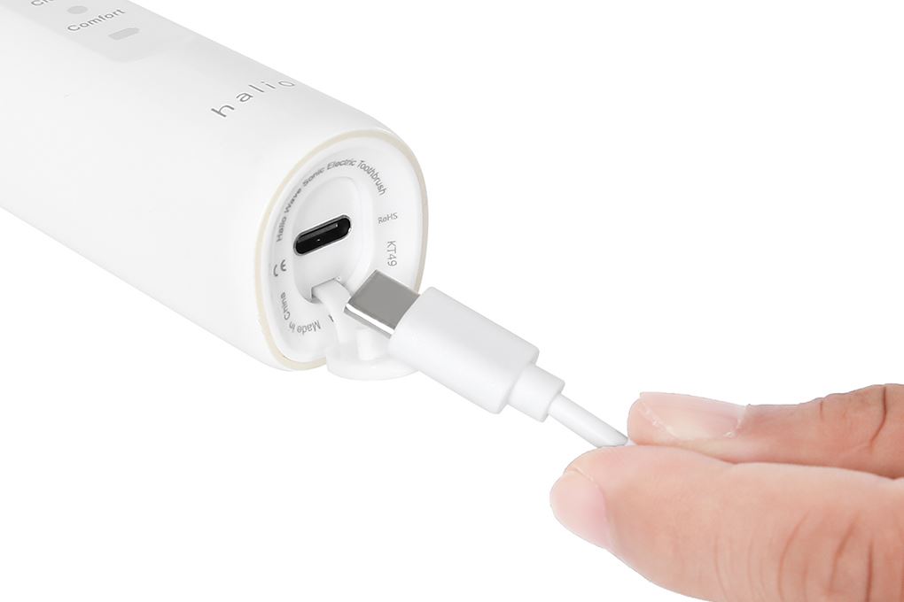 Bàn chải điện Halio Wave Sonic Cloud White Màu Trắng