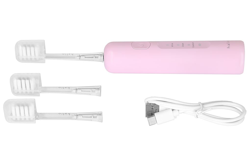 Bàn chải điện Halio Wave Sonic Pink Whisper Màu Hồng