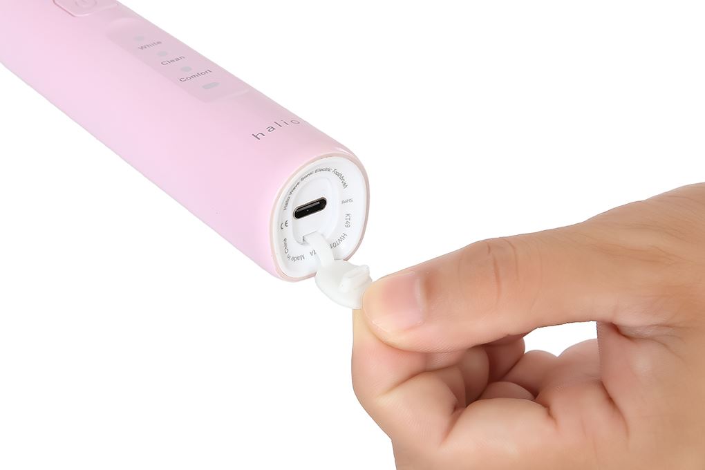 Bàn chải điện Halio Wave Sonic Pink Whisper Màu Hồng