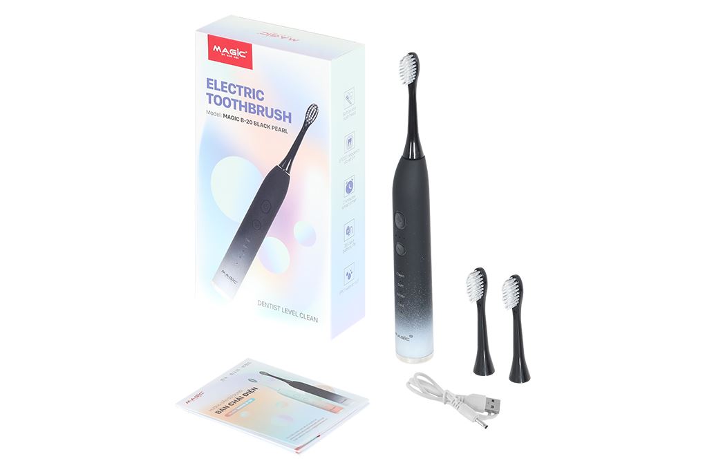Bàn chải điện Magic B-20 - Đen Màu Đen