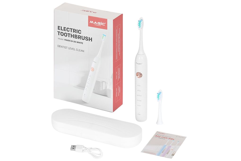 Bàn chải điện Magic B-26 - Trắng Màu Trắng
