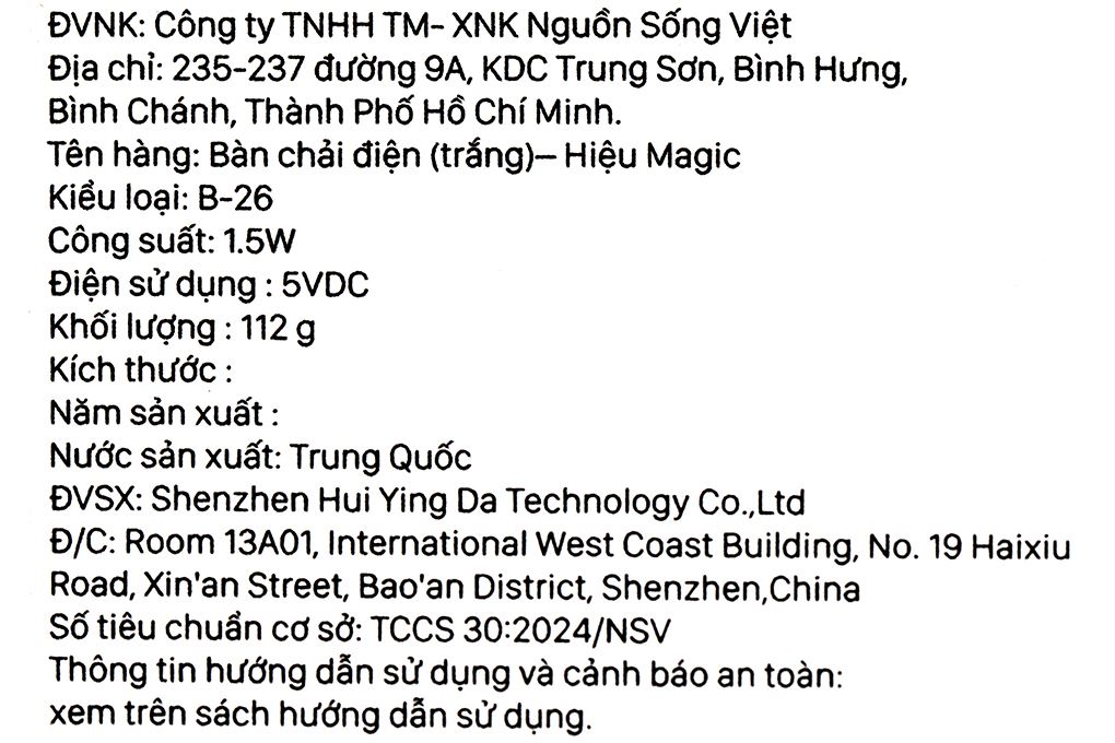 Bàn chải điện Magic B-26 - Trắng Màu Trắng