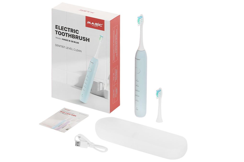 Bàn chải điện Magic B-26 - Xanh Màu Xanh