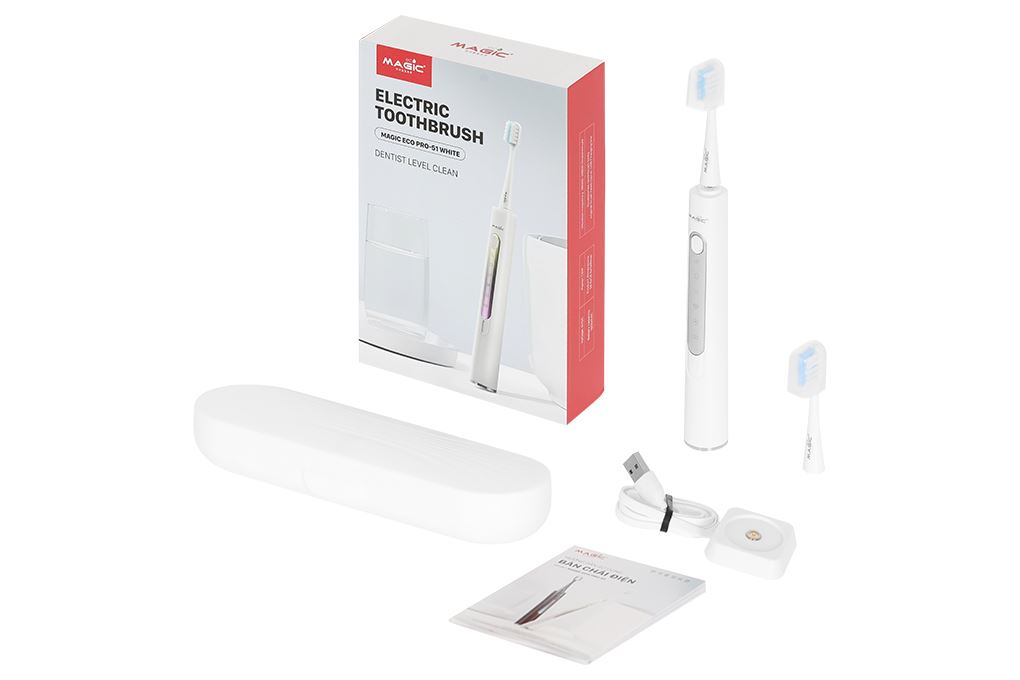 Bàn chải điện Magic Eco PRO-51 - Trắng Màu Trắng