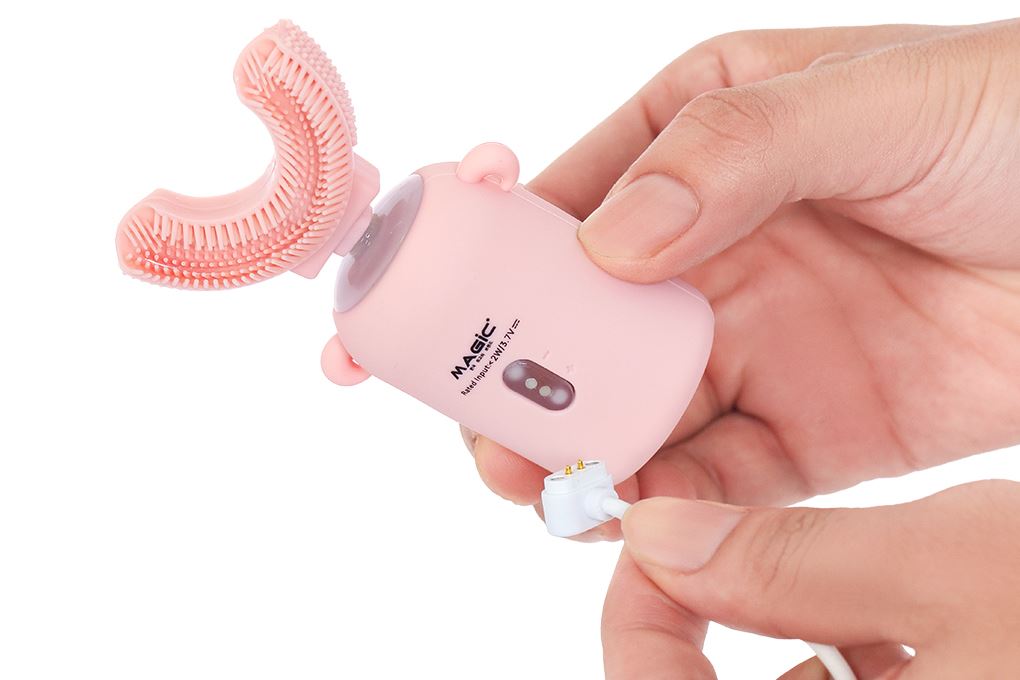 Bàn chải điện trẻ em Magic Kid-01 - Hồng Màu Hồng
