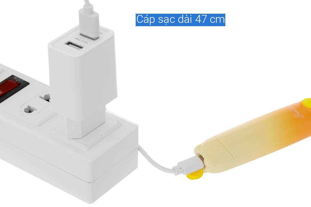 Bàn chải điện trẻ em Magic Kid-02 - Cam Màu Cam
