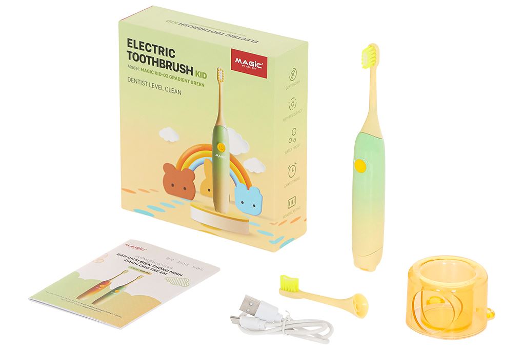 Bàn chải điện trẻ em Magic Kid-02 - Xanh Màu Xanh