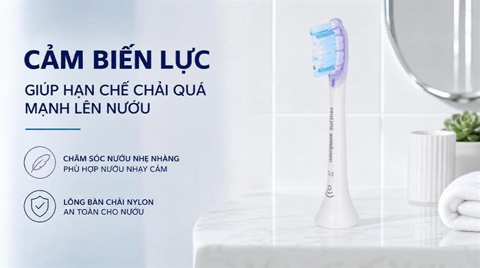 Bàn chải điện Philips Sonicare HX9911/73 Màu Trắng