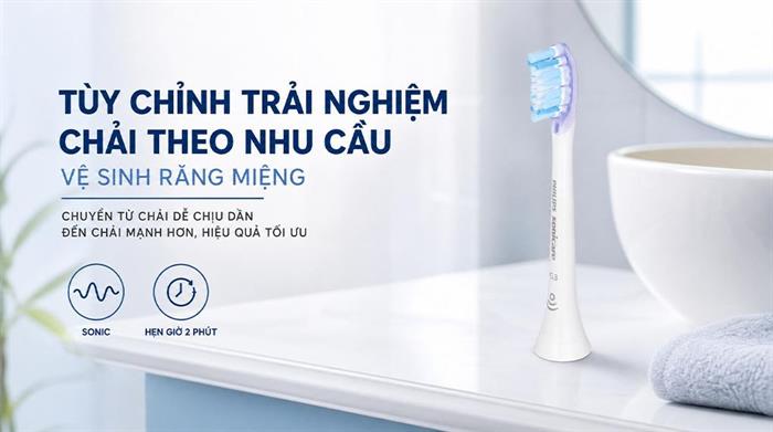 Bàn chải điện Philips Sonicare HX9911/73 Màu Trắng