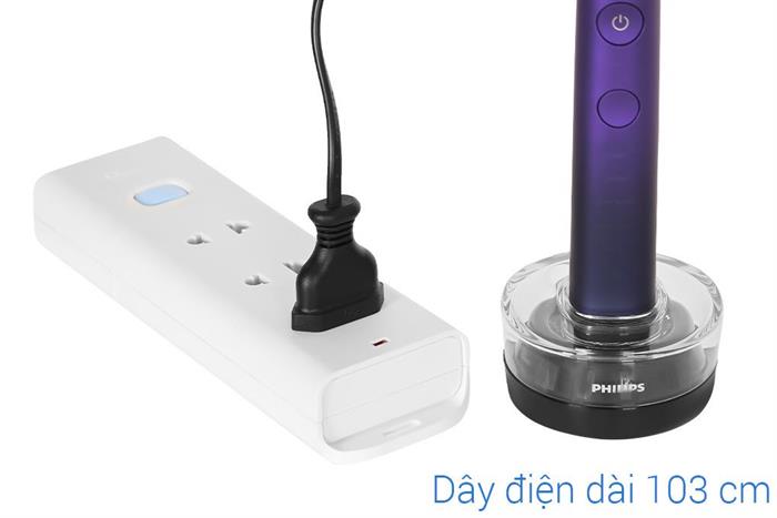 Bàn chải đánh răng điện Philips HX9911/74 Màu Đen - Tím