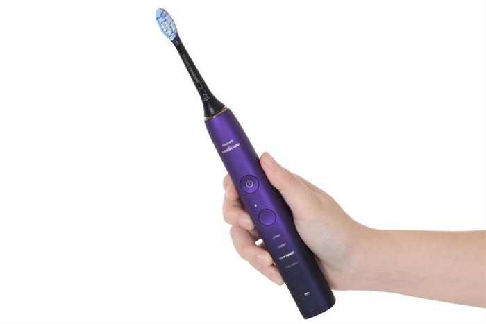Bàn chải đánh răng điện Philips HX9911/74 Màu Đen - Tím