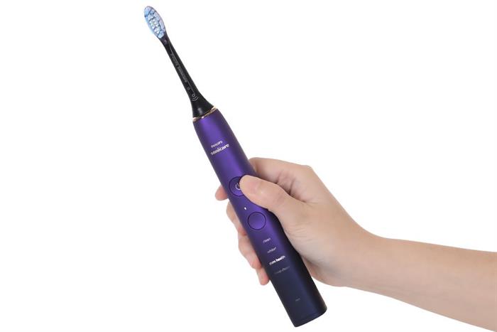 Bàn chải đánh răng điện Philips HX9911/74 Màu Đen - Tím