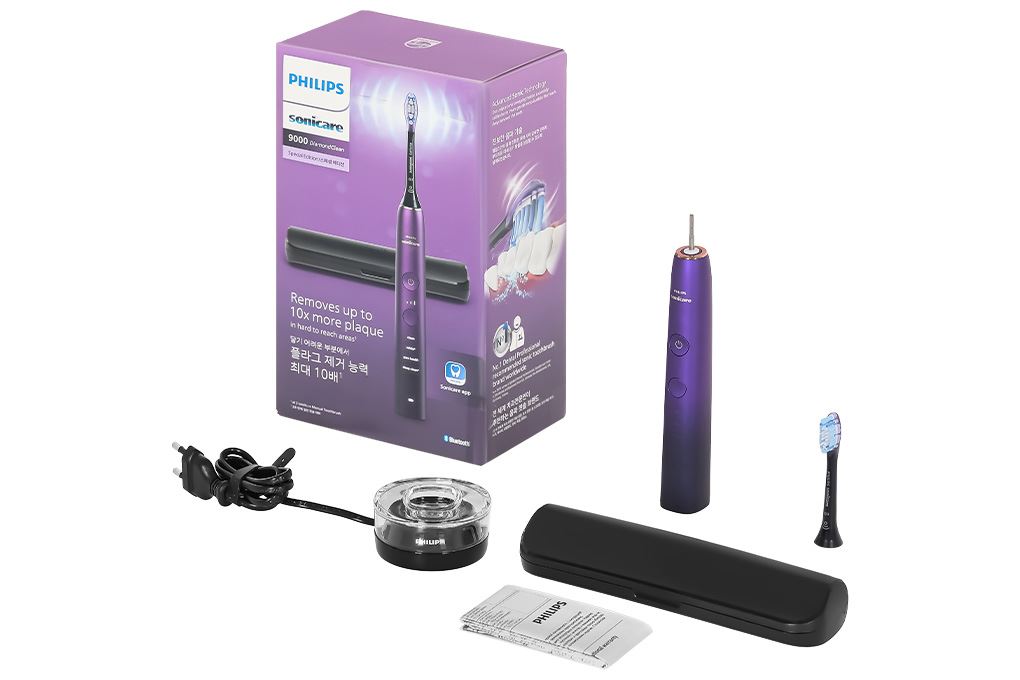 Bàn chải đánh răng điện Philips HX9911/74 Màu Đen - Tím