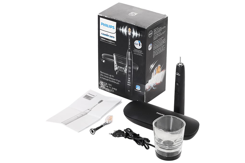 Bàn chải đánh răng điện Philips HX9914/75 Màu Đen