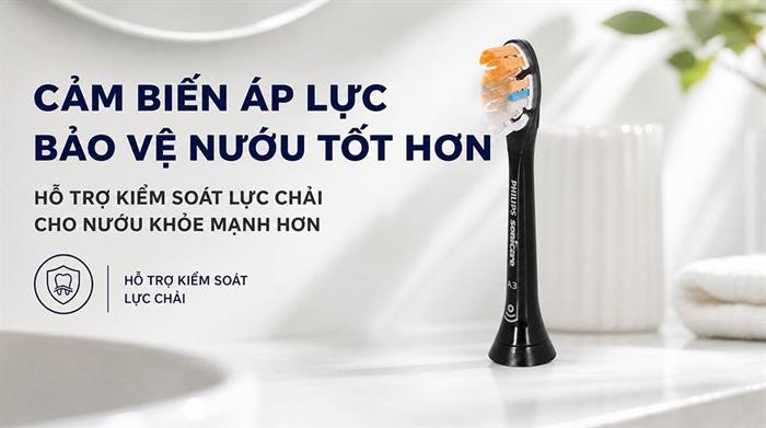 Bàn chải đánh răng điện Philips HX9914/75 Màu Đen