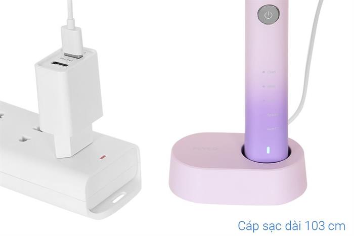 Bàn chải điện Flyco FT7105VN - Hồng Màu Hồng