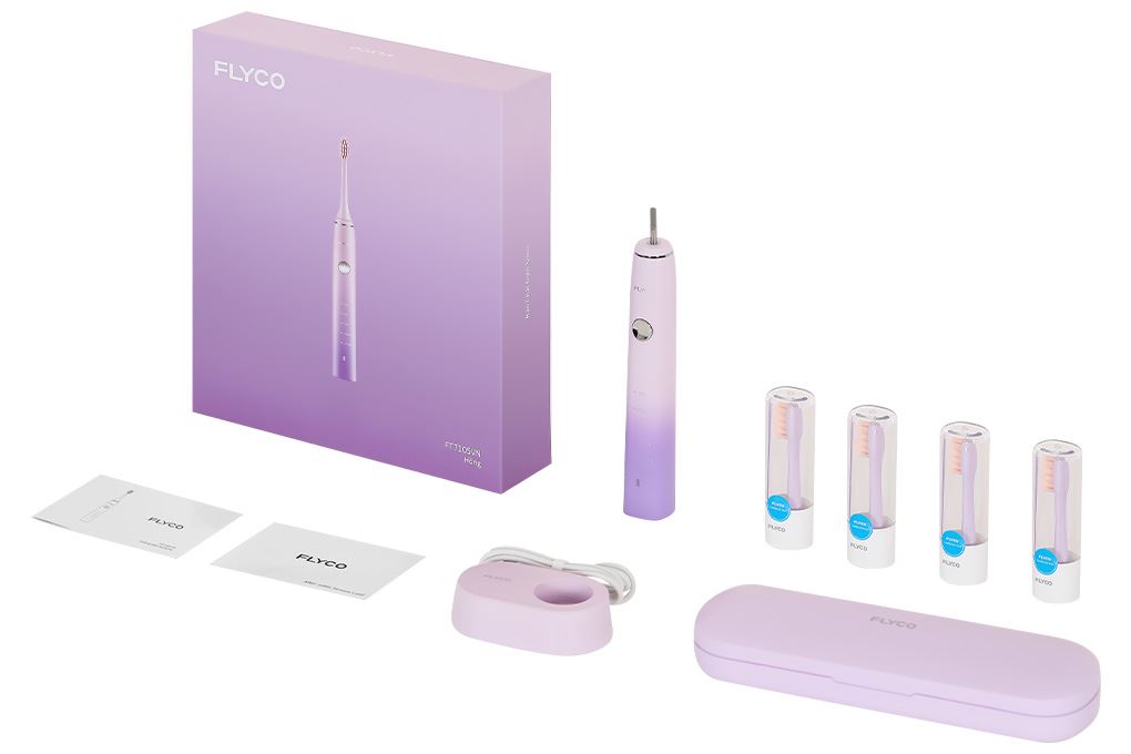 Bàn chải điện Flyco FT7105VN - Hồng Màu Hồng
