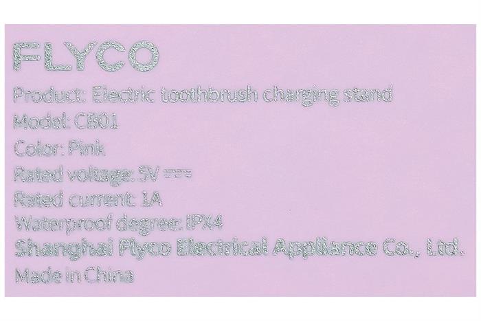 Bàn chải điện Flyco FT7105VN - Hồng Màu Hồng