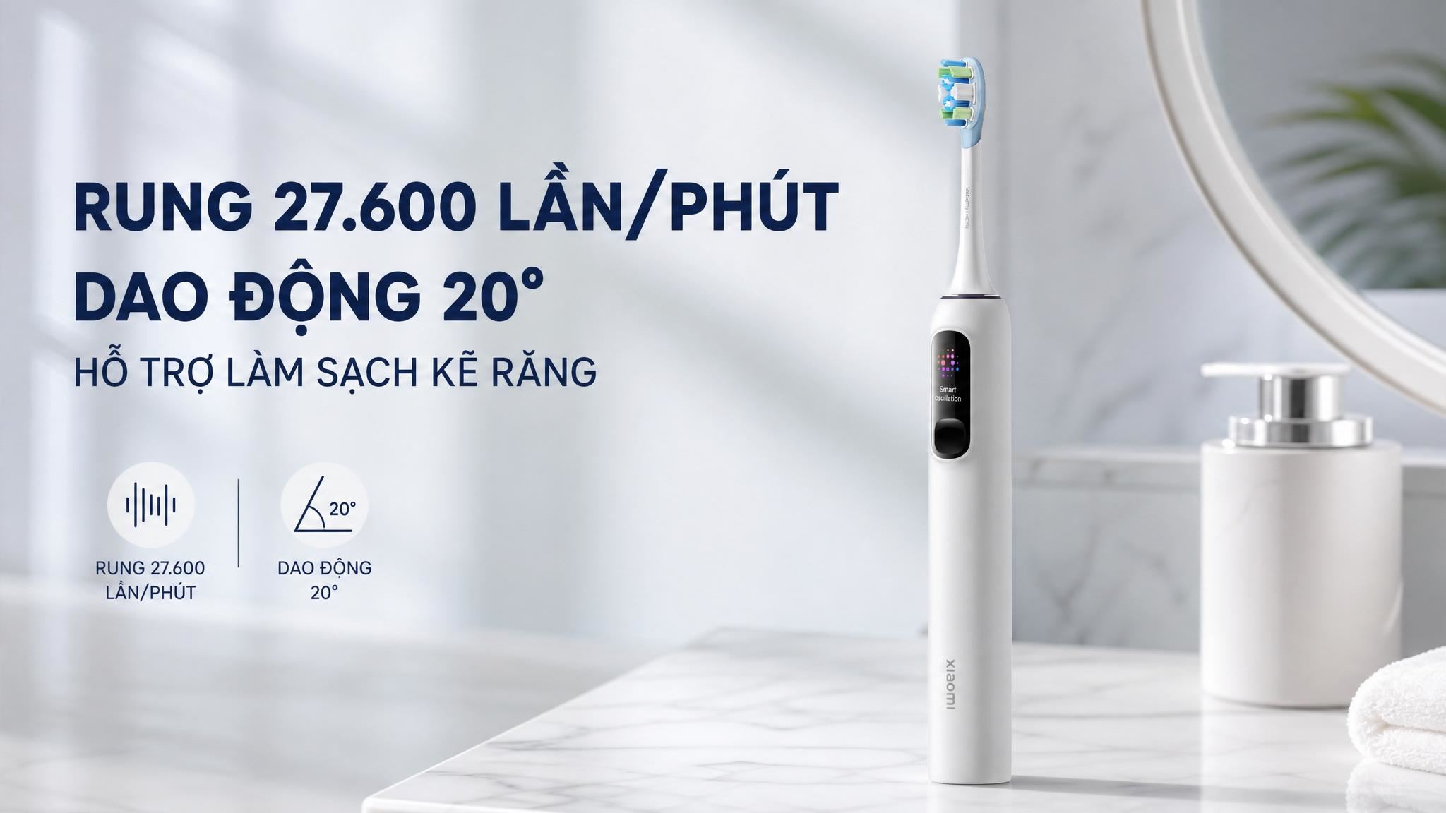 Bàn chải điện Xiaomi White Pro GL - Trắng Màu Trắng