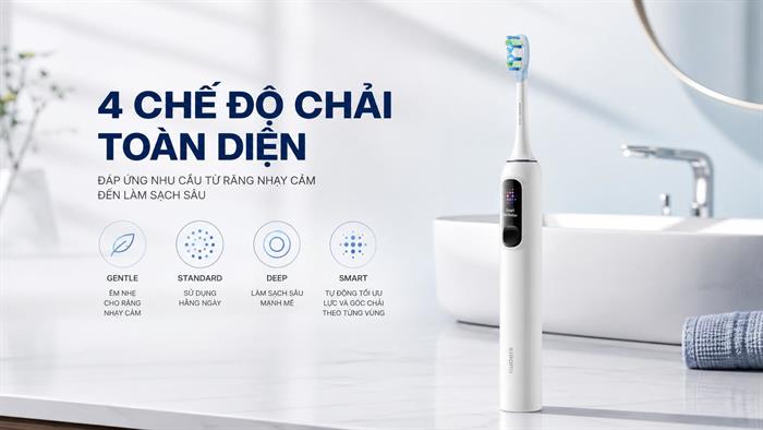 Bàn chải điện Xiaomi White Pro GL - Trắng Màu Trắng