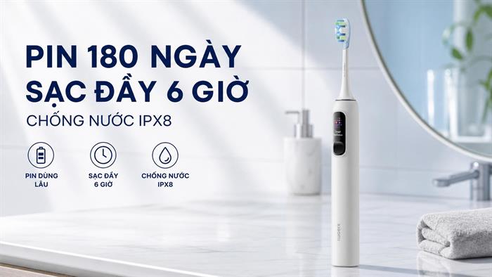 Bàn chải điện Xiaomi White Pro GL - Trắng Màu Trắng