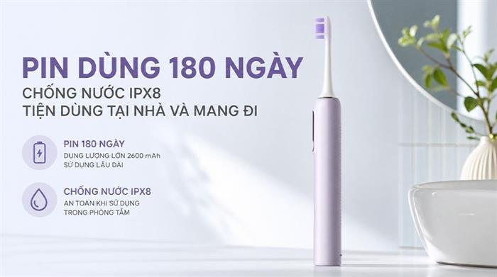 Bàn chải điện Xiaomi Pro GL - Tím Màu Tím