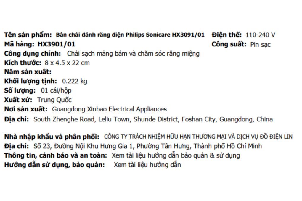 Bàn chải điện Philips Sonicare HX3901/01 - 9