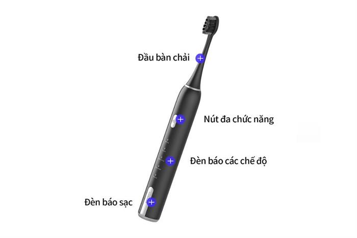 Bàn chải điện Lock&Lock ENR386BLK Màu Đen