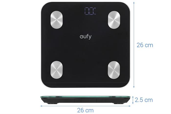Cân sức khỏe Eufy A1 T9120 Màu Đen