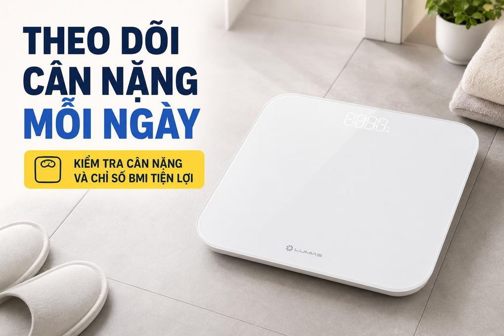 Cân điện tử LUMIAS G25 Màu Trắng