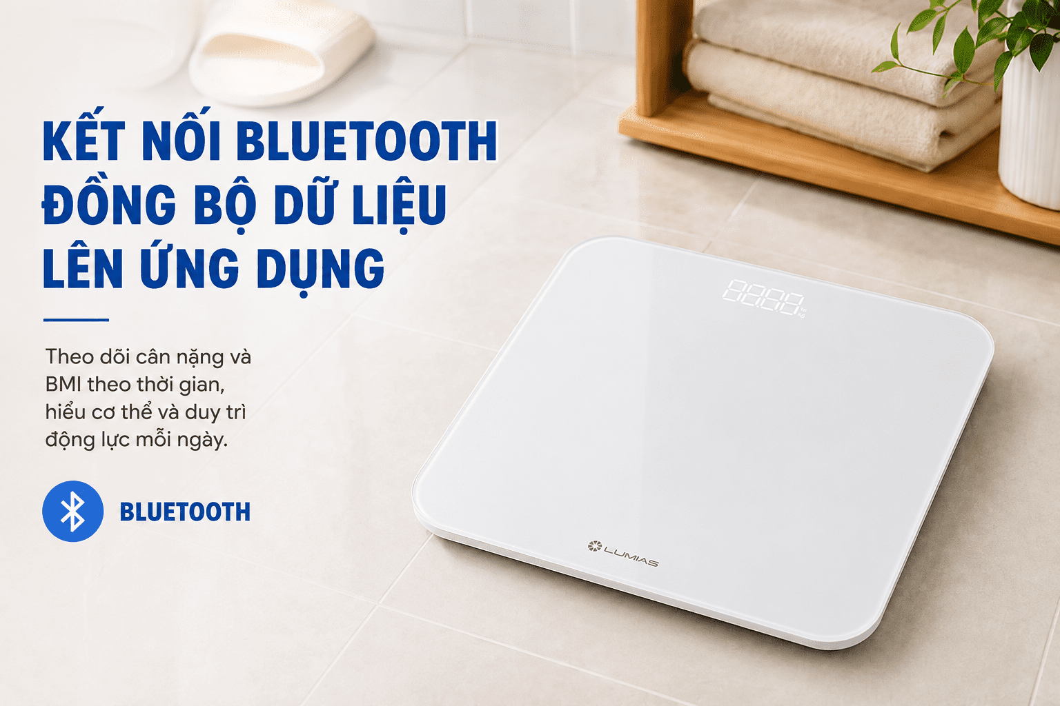 Cân điện tử LUMIAS G25 Màu Trắng