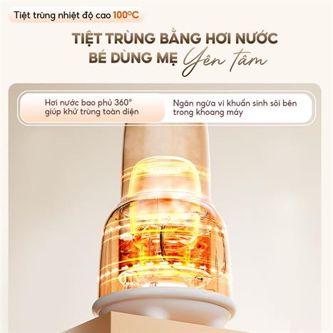 Máy hâm sữa AQUA AQS-WS21T Màu Trắng