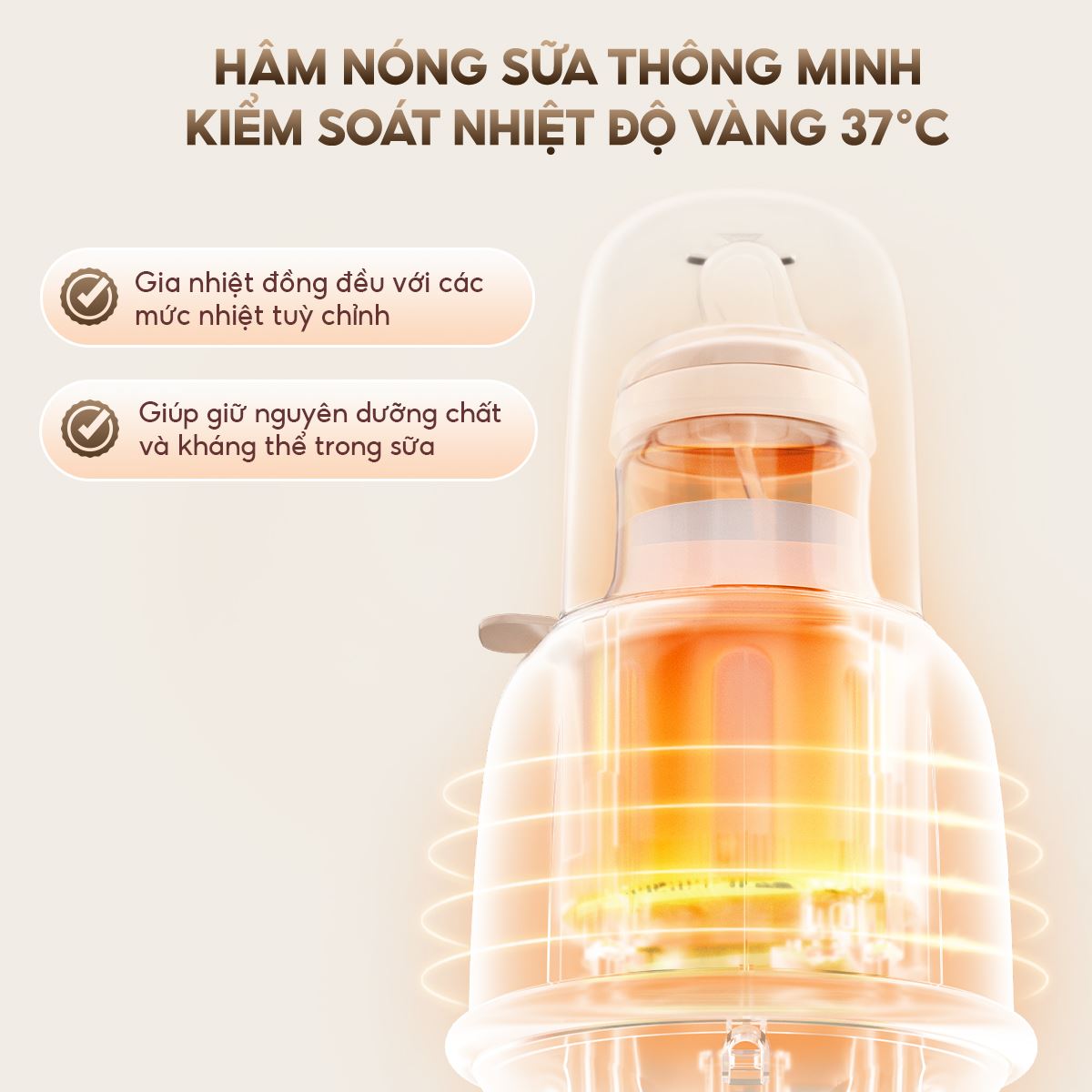 Máy hâm sữa AQUA AQS-WS21T Màu Trắng