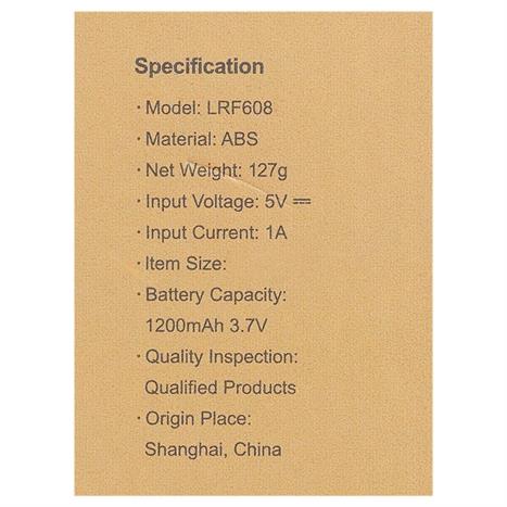 Quạt cầm tay mini Lenrood LRF-608 Màu vàng