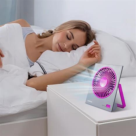 Quạt để bàn mini Lenrood LRF-605 Màu Xám