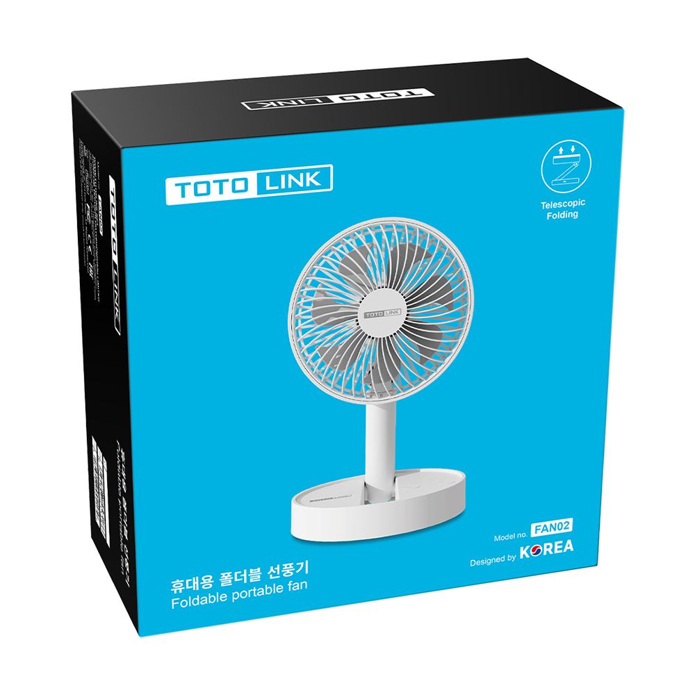 Quạt để bàn mini Totolink FAN02 Màu Trắng