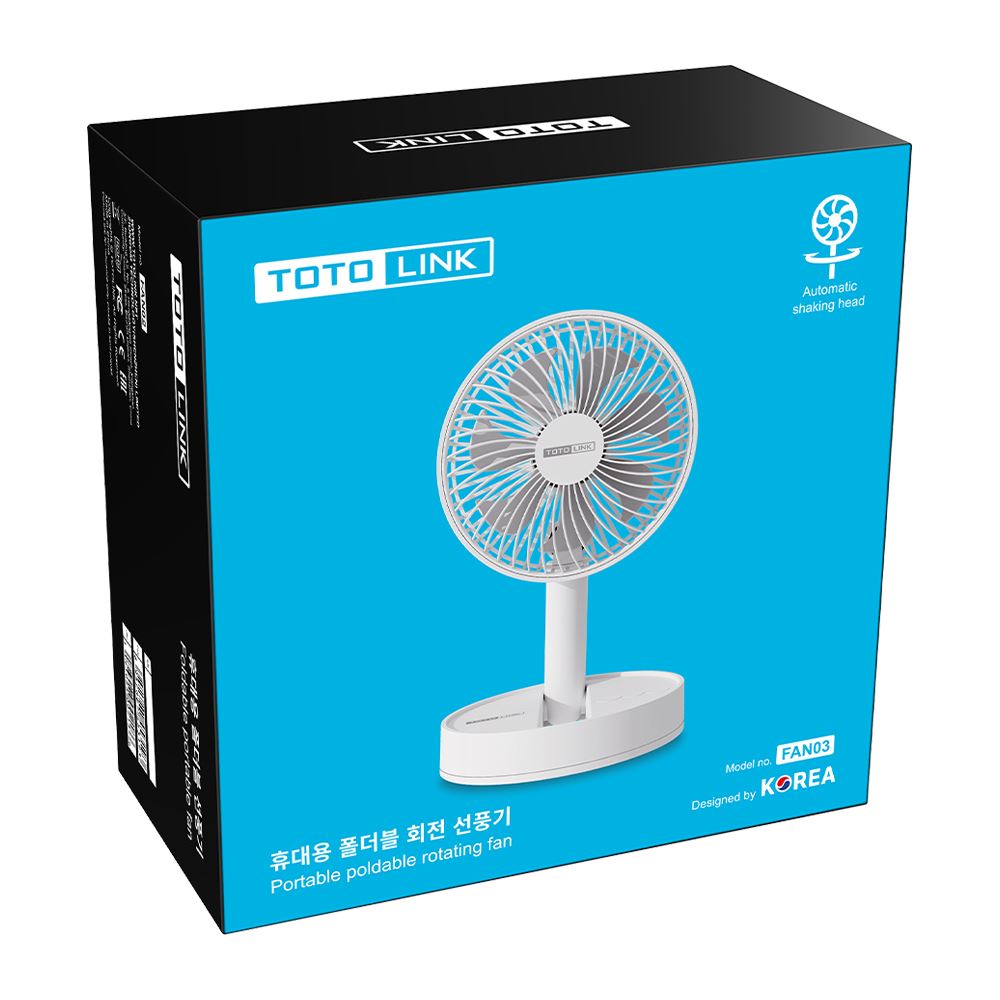 Quạt để bàn mini Totolink FAN03 Màu Trắng